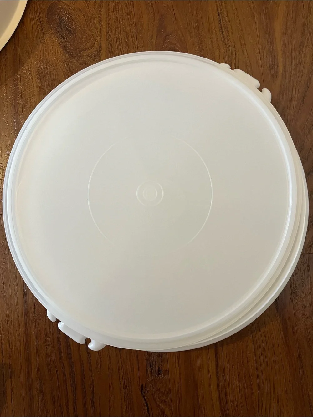 Tupperware Two Divided Serving Trays. One white and one red.